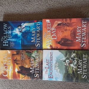 4 Mary Stewart books Merlin Arthur